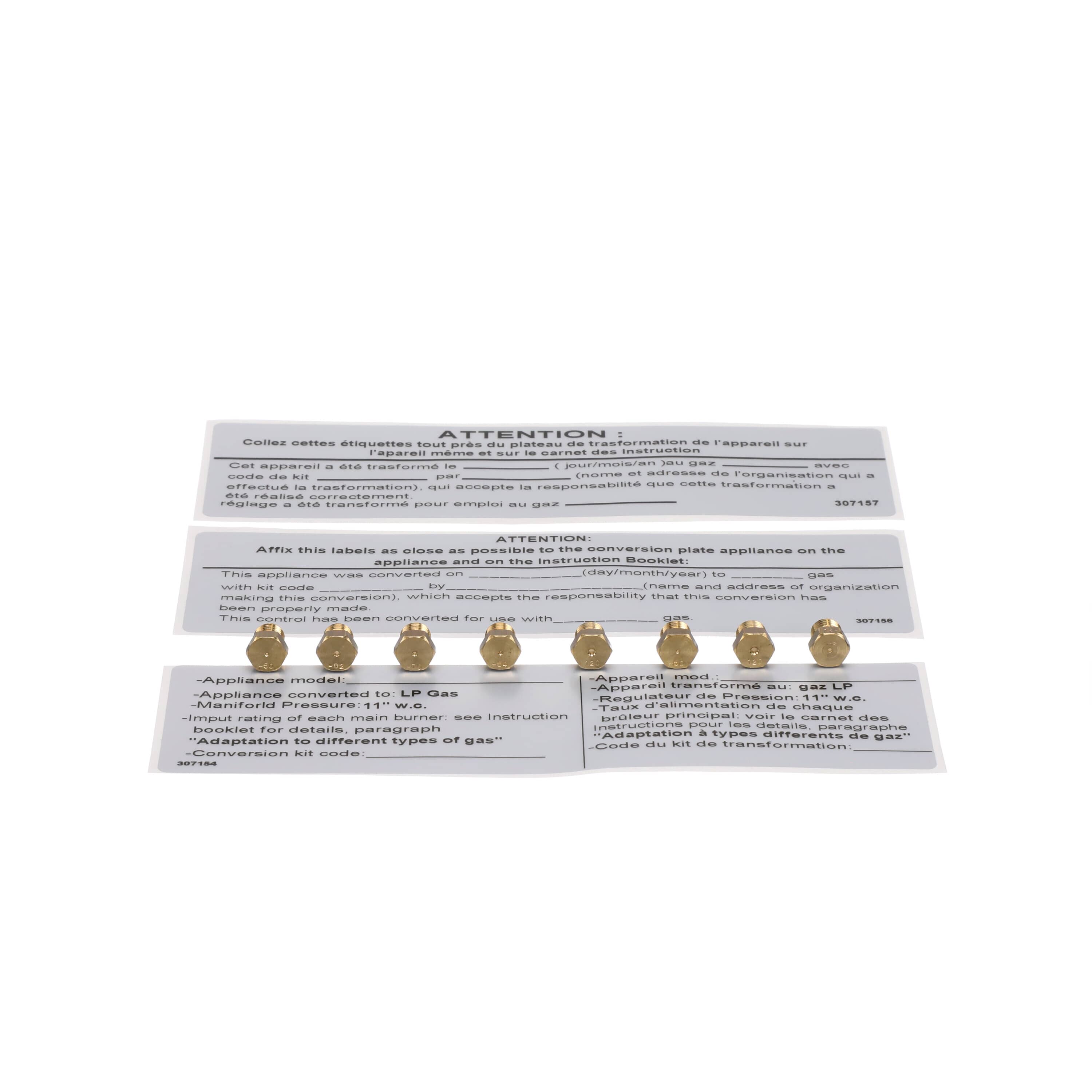 Bertazzoni 9100201 Cooktop Kit Nozzles G31/27,5– Bertazzoni Parts