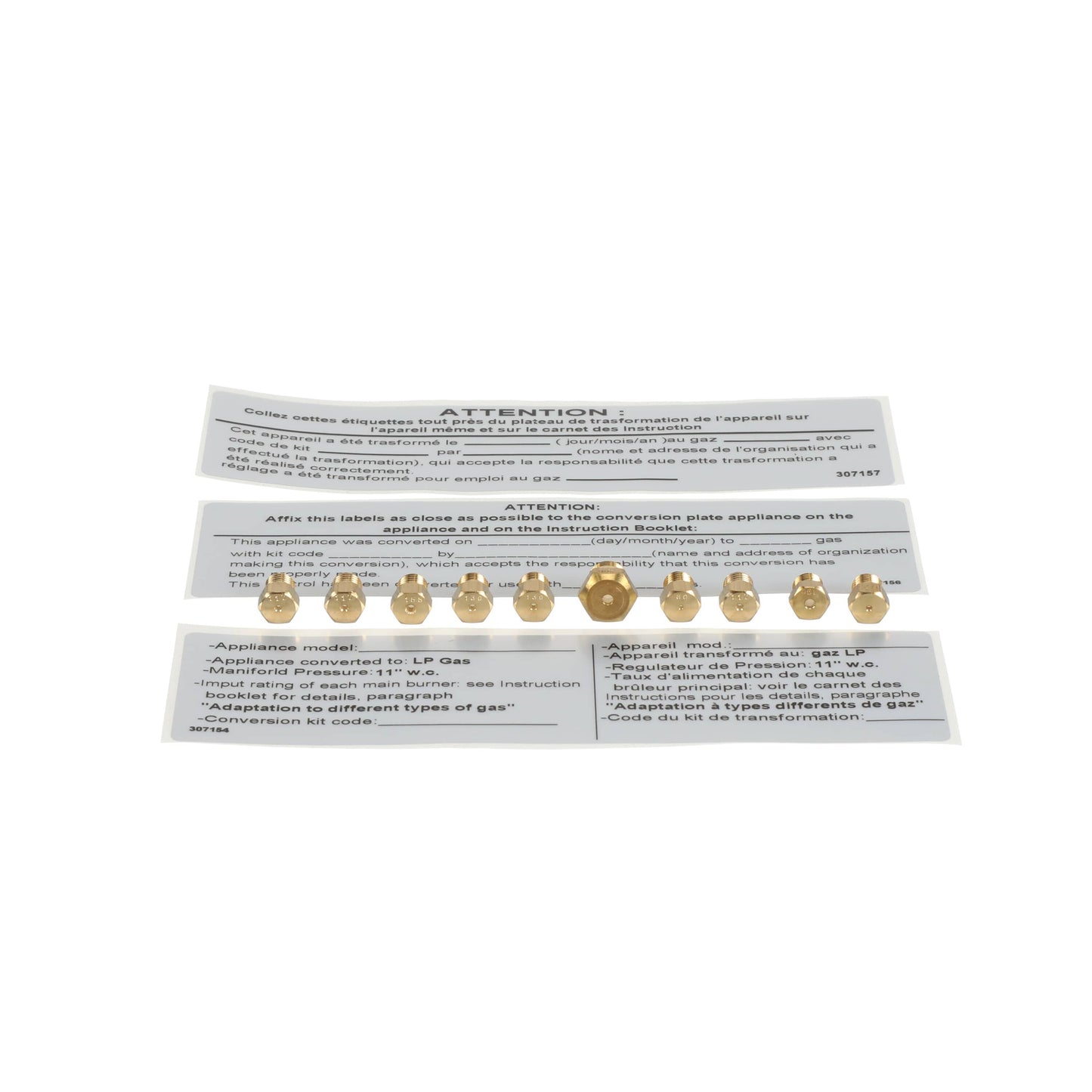 Bertazzoni Range Kit Nozzles/ Ng - 910873