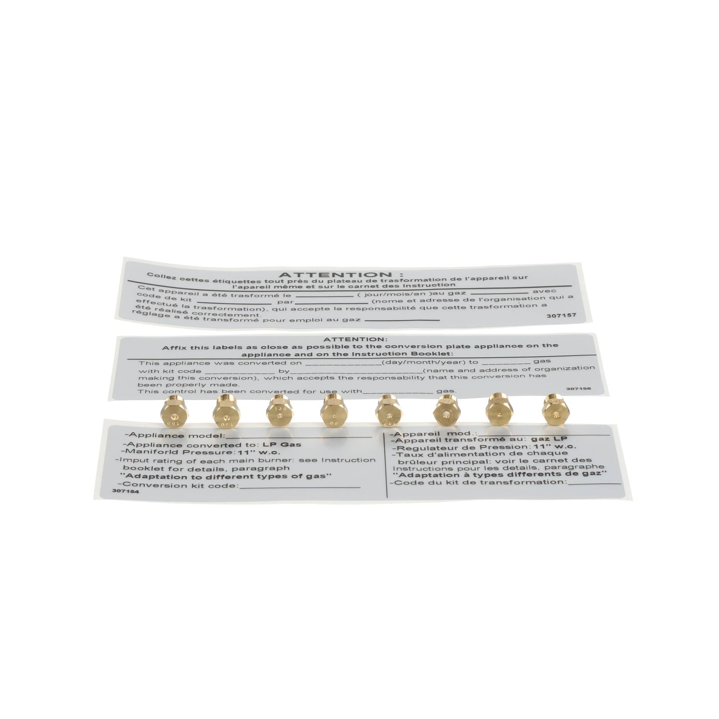 Bertazzoni Range Kit Nozzles Natural Gas - 910874