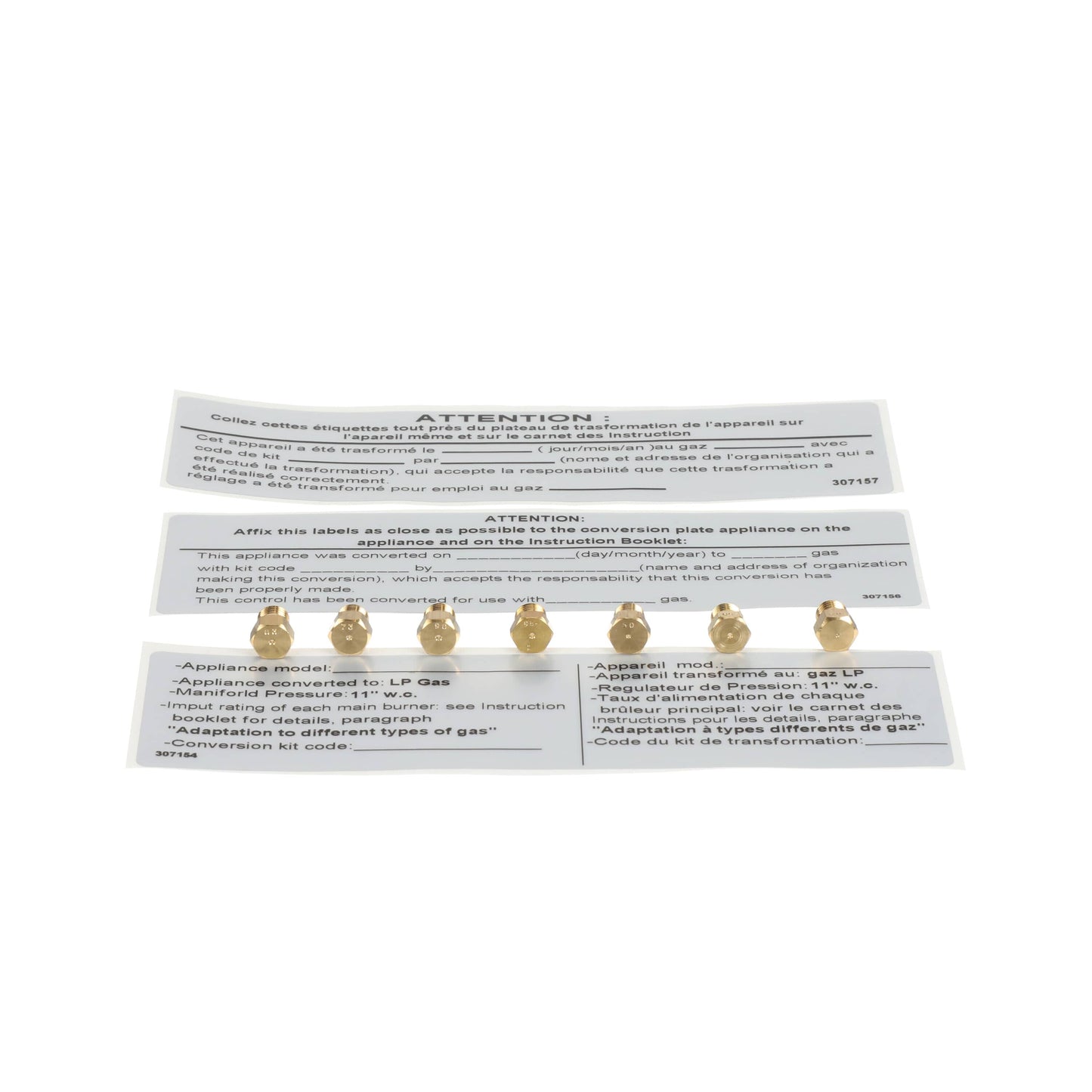 Bertazzoni Range Kit Nozzles - 910879