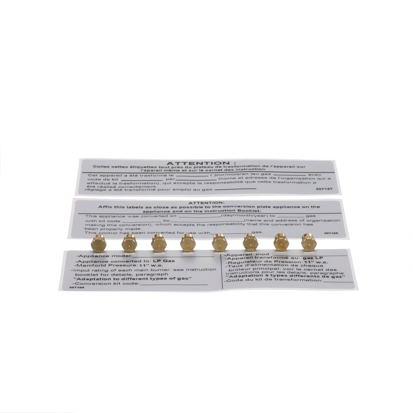 Bertazzoni Range Nozzles Kit For Lpg Range 5 Bu - 910970