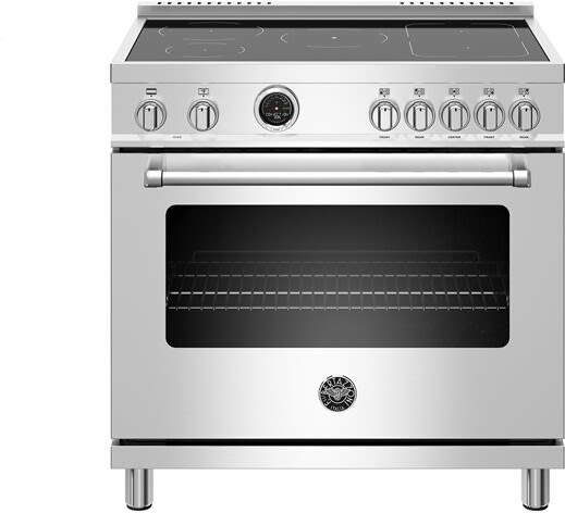 Bertazzoni MAST365INSXT Master Series 36 Inch Freestanding Induction Range with 5 Induction Zones