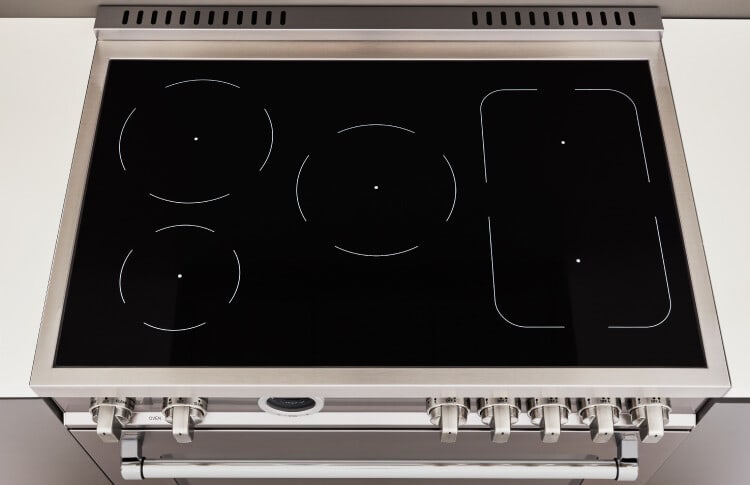 Bertazzoni PROF365INSBIT Professional Series 36 Inch Freestanding Induction Range with 5 Element Burners