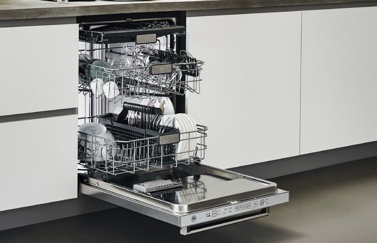 Bertazzoni DW18PR Professional Series 18 Inch Panel Ready Fully Integrated Built-In Dishwasher