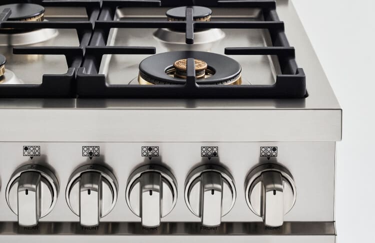 Bertazzoni MAST365DFMBIE Master Series 36 Inch Freestanding Dual Fuel Range with 5 Sealed Burners