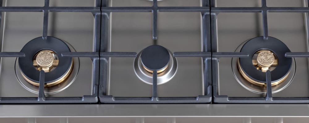 Bertazzoni PROF366RTBXT Professional Series 36 Inch Gas Range top with 6 Sealed Burners
