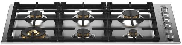 Bertazzoni PROF366QBXT Professional Series 36 Inch Natural Gas Cooktop with 6 Sealed Burners