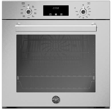 Bertazzoni PROF24FSEXV Professional Series 24 Inch Single Convection Electric Wall Oven with 2.7 Cu. Ft. Capacity