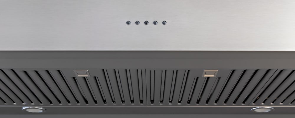 Bertazzoni K48CONX14 Professional Series 48 Inch Wall Mount Chimney Range Hood with 600 CFM Internal Blower