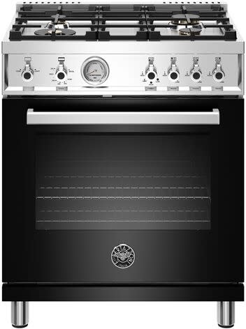Bertazzoni PROF304GASNET Professional Series 30 Inch Freestanding Gas Range with 4 Sealed Burners