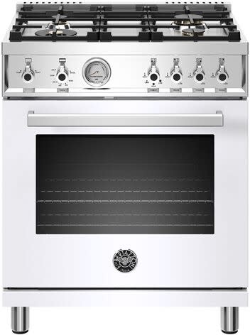 Bertazzoni PROF304GASBIT Professional Series 30 Inch Freestanding Gas Range with 4 Sealed Burners