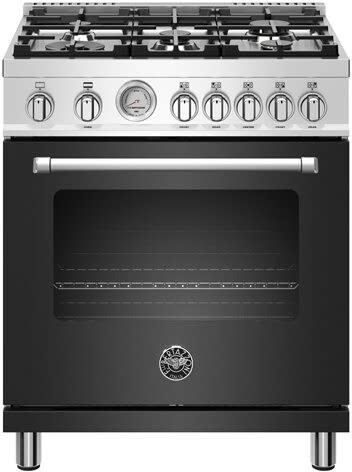 Bertazzoni MAST305GASNEE Master Series 30 Inch Gas Range with Aluminium 5 Burners