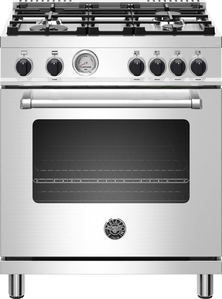 Bertazzoni MAST304GASXVLP Master Series 30 Inch Gas Range with 4 Aluminium Burners