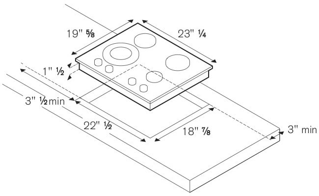 Bertazzoni V24400X Professional Series 24 Inch Gas Cooktop with 4 Sealed Aluminium Burners