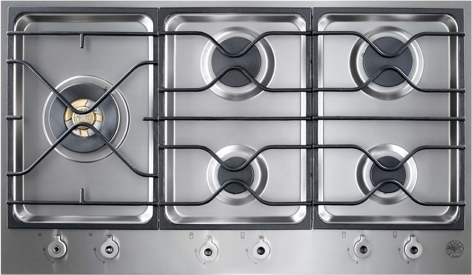 Bertazzoni PM365S0X Professional Series 36 Inch Natural Gas Cooktop with 5 Sealed Burners