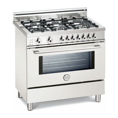 Bertazzoni X366PIRBI Professional Series 36 Inch Pro-Style Dual-Fuel Range with 6 Sealed Burners