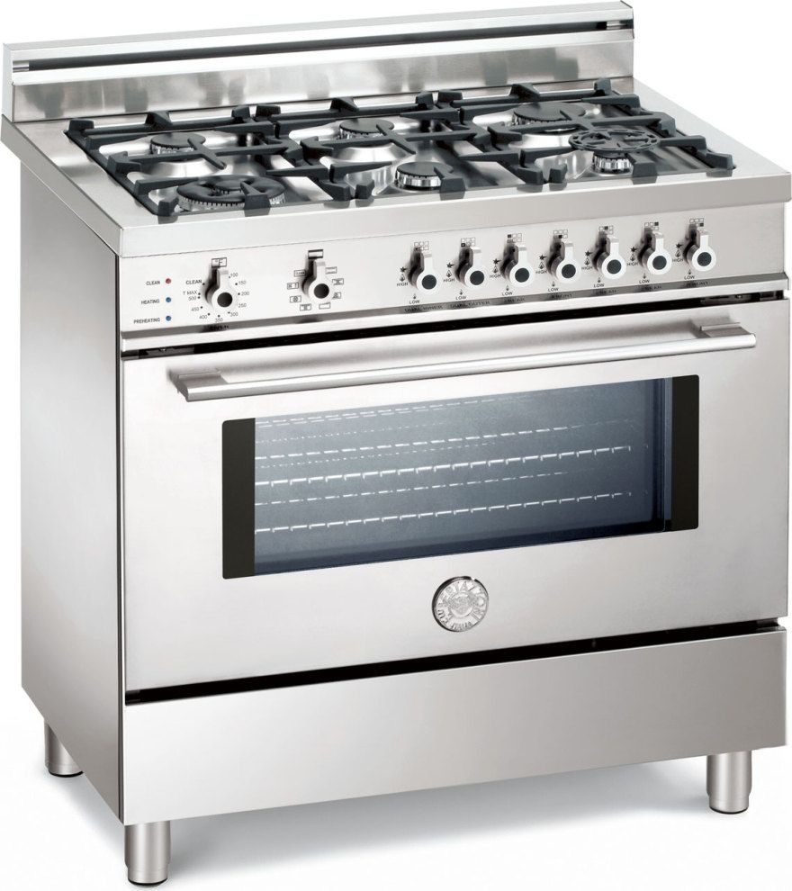 Bertazzoni X366PIRX Professional Series 36 Inch Pro-Style Dual-Fuel Range with 6 Sealed Burners