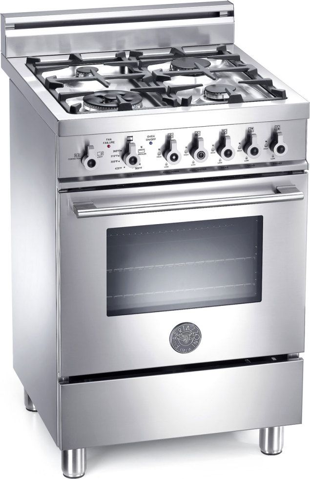 Bertazzoni X244GGVXFR Professional Series 24 Inch Pro-Style Gas Range with 4 Sealed Burners