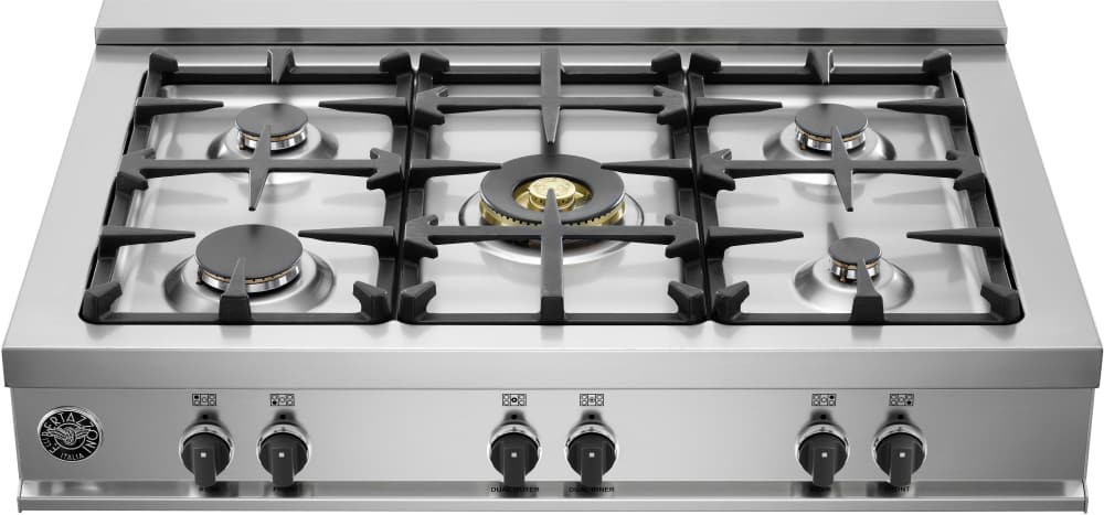 Bertazzoni CB36M500X Master Series 36 Inch Gas Range top with 5 Sealed Burners