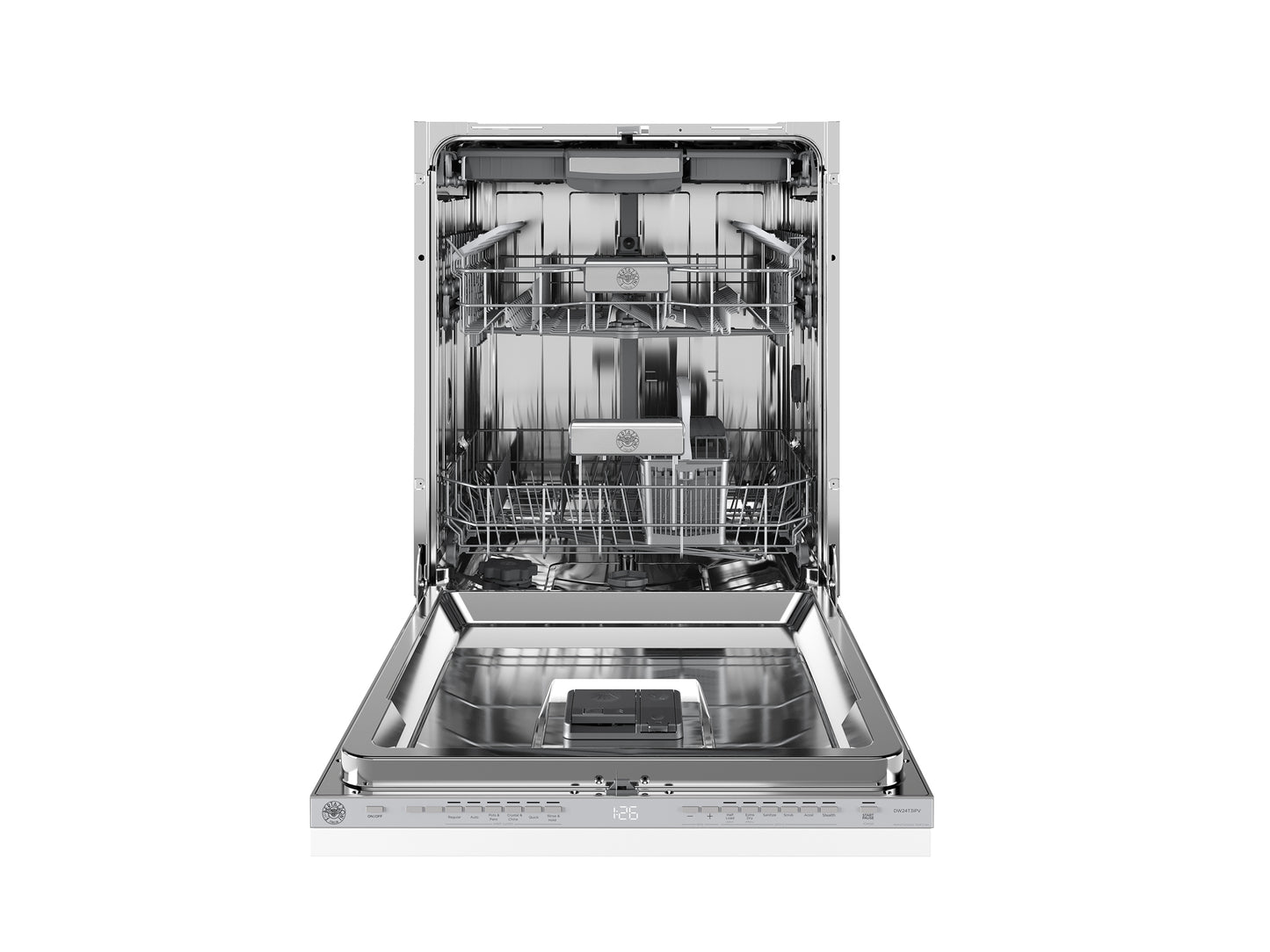 Bertazzoni DW24S3IPV 24 Inch Fully Integrated Built-In Panel Ready Dishwasher with 15 Place Setting Capacity