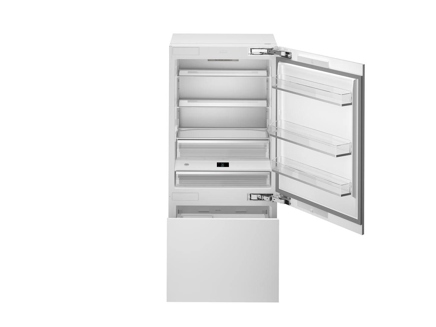 Bertazzoni REF36BMBZPNV 36 Inch Panel Ready Counter Depth Built-In Bottom Mount Refrigerator with 19.8 cu. ft. Total Capacity