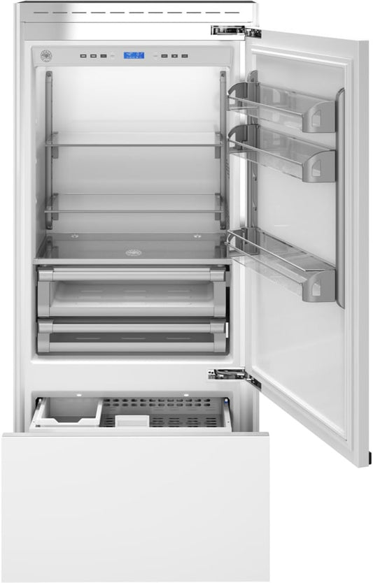 Bertazzoni REF36PRR Heritage Series 36 Inch Built-In Panel Ready Bottom Mount Refrigerator