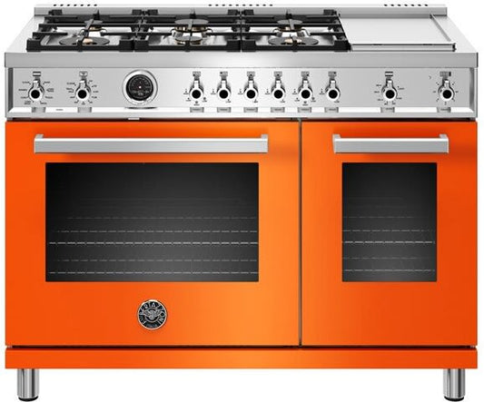 Bertazzoni PROF486GDFSART Professional Series 48 Inch Freestanding Dual Fuel Range with Natural Gas