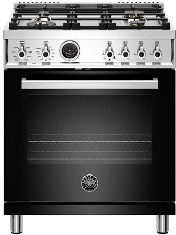 Bertazzoni PROF304DFSNET Professional Series 30 Inch Freestanding Dual Fuel Range with 4 Sealed Burners
