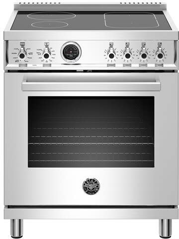 Bertazzoni PROF304INSXT Professional Series 30 Inch Freestanding Induction Range with 4 Heating Zones