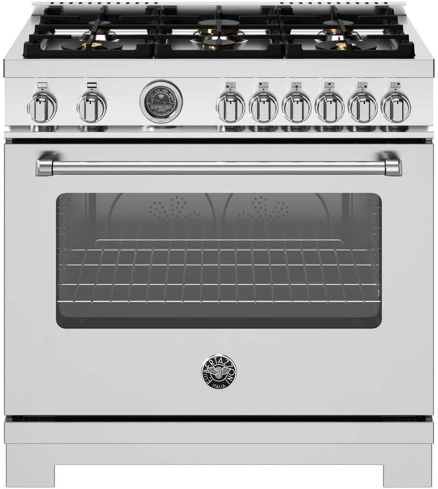 Bertazzoni A365GGVXT Professional Series Freestanding All Gas Range with Sealed Convection Oven