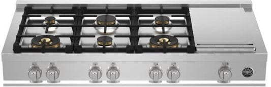 Bertazzoni MAST486GRTBXT Master Series 48 Inch Natural Gas Range top with Griddle