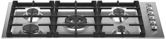 Bertazzoni PROF365QXE Professional Series 36 Inch Gas Cooktop with 5 Sealed Brass Burners