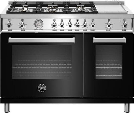 Bertazzoni PROF486GGASNET Professional Series 48 Inch Freestanding All Gas Range with Natural Gas