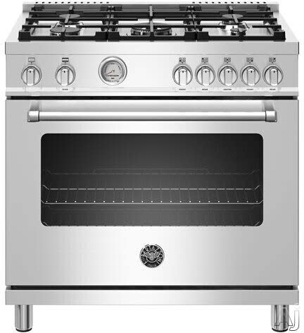 Bertazzoni MAST365GASXELP Master Series 36 Inch Freestanding Gas Range with 5 Sealed Burners