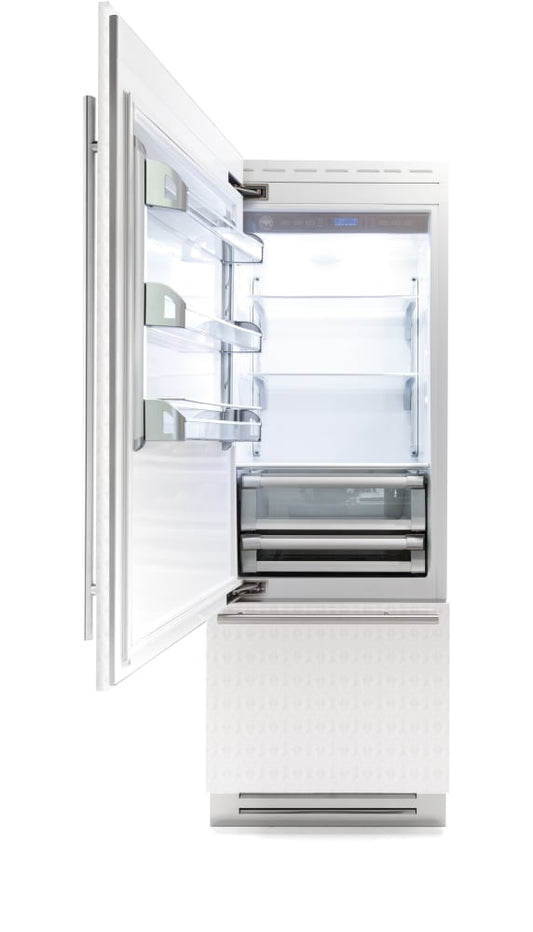 Bertazzoni REF30PRL Professional Series 30 Inch Built-In Counter Depth Bottom Mount Refrigerator with Flex mode