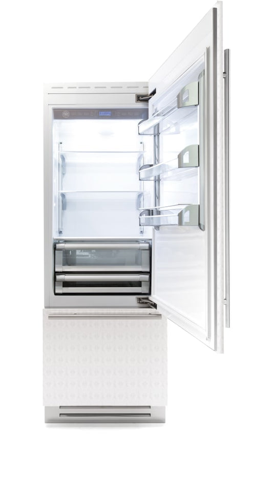 Bertazzoni REF30PRR Professional Series 30 Inch Built-In Counter Depth Bottom Mount Refrigerator with Flex mode