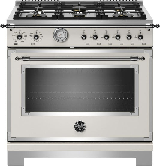 Bertazzoni HERT366GASAVT Heritage Series 36 Inch Freestanding All Gas Range with Natural Gas