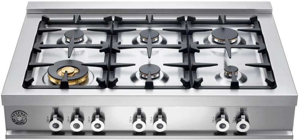 Bertazzoni CB36600X Professional Series 36 Inch Pro-Style Gas Range top with 6 Sealed Burners