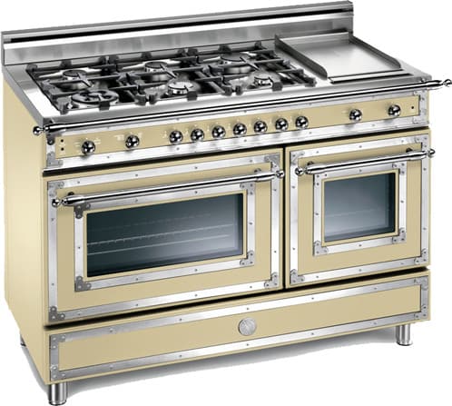 Bertazzoni H486GGGVCR Heritage Series 48 Inch Traditional-Style Gas Range with 6 Sealed Burners