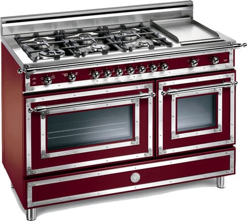 Bertazzoni H486GGGVVI01 Heritage Series 48 Inch Traditional-Style Gas Range with 6 Sealed Burners