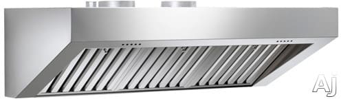 Bertazzoni K48HD2X Master Series 48 Inch Wall Mount Range Hood with 1200 CFM Dual Internal Blowers