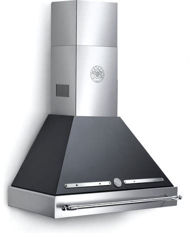 Bertazzoni K48HERX/14 Heritage Series 48 Inch Wall Mount Chimney Range Hood with 600 CFM Internal Blower