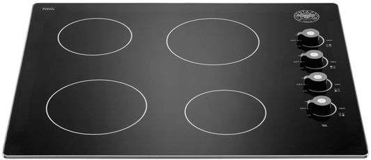 Bertazzoni P244CERNE Professional Series 24 Inch Electric Smooth top Style Cooktop with 4 Elements