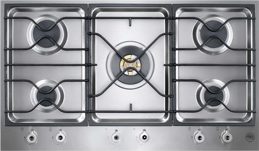 Bertazzoni PM36500X Professional Series 36 Inch Segmented Gas Cooktop with 5 Sealed Burners
