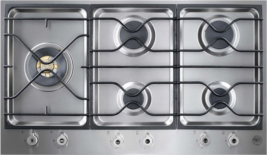 Bertazzoni PM365S0X Professional Series 36 Inch Natural Gas Cooktop with 5 Sealed Burners