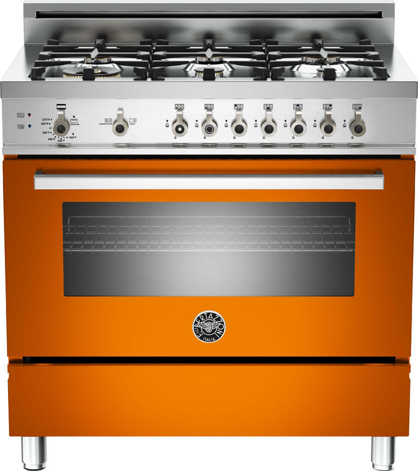 Bertazzoni PRO366GASAR Professional Series 36 Inch Freestanding All Gas Range with Natural Gas