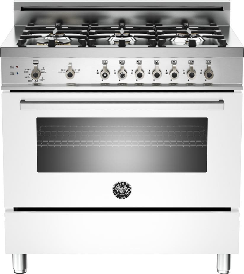 Bertazzoni PRO366GASBI/01 Professional Series 36 Inch Pro-Style Gas Range with 4.4 cu. ft. Convection Oven