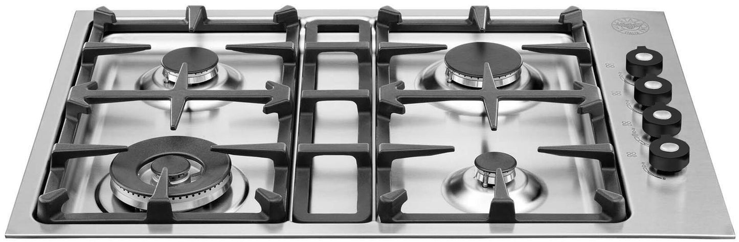 Bertazzoni Q30400XLP Professional Series 30 Inch Liquid Propane Cooktop with 4 Sealed Burners