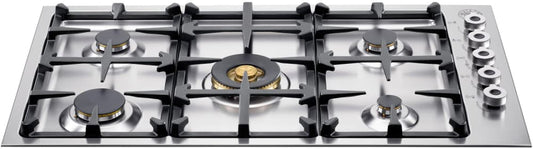 Bertazzoni QB36500X Master Series 36 Inch Gas Cooktop with 5 Sealed Burners