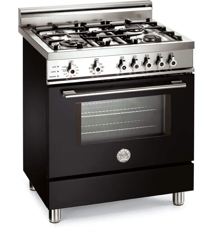 Bertazzoni X304PIRNE Professional Series 30 Inch Pro-Style Dual-Fuel Range with 4 Sealed Burners